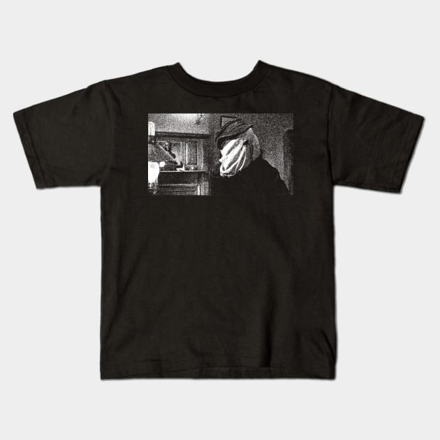 David Lynch Elephant man negative Kids T-Shirt by fm_artz